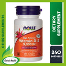 Now Foods Vitamin D-3 (5,000 IU) - 240 Softgels