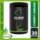Rule 1 Pump, Cherry Limeade | 30 Servings | Pre-workout | 330g, Boost your Power and Energy.