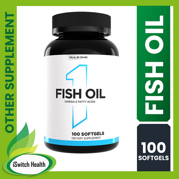 Rule 1 Fish oil Omega 3 | 100 SoftGels| Improve your Intelligence,  Help to you relieve Stress.
