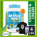 Muscle Rulz Nitra Whey with Creatine + BCAA - 4 LBS  Supports Muscle Growth, Strength, and Endurance