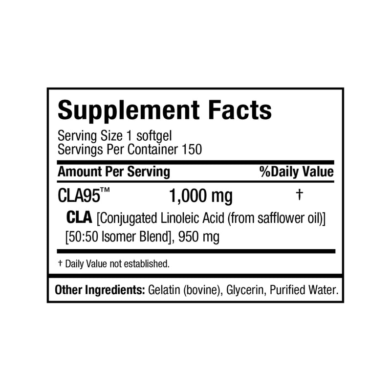 AllMax Nutrition CLA (Conjugated Linoleic Acid) 95 - 950mg - 150 Softgels