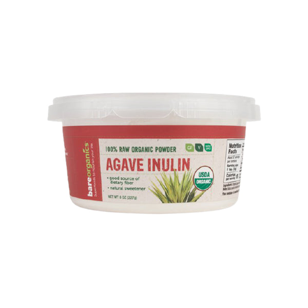 BareOrganics USA-Imported Organic Agave Inulin Powder - 8oz - 227g