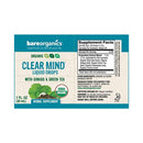 BareOrganics Organic Clear Mind (Ginkgo & Green Tea) Liquid Herbal Drops - 1 Fl Oz - 30ml