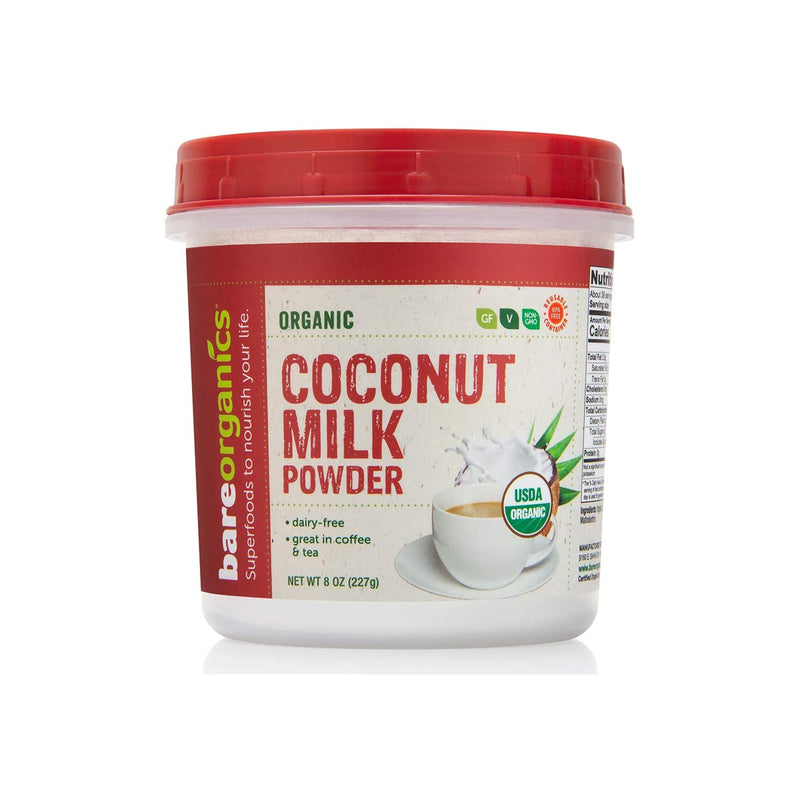 BareOrganics USA-Imported Organic Coconut Milk Powder - 8oz - 227g