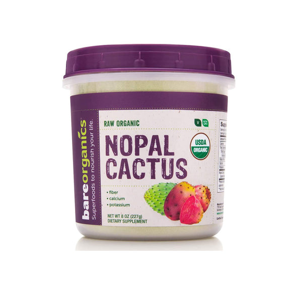 BareOrganics USA-Imported Raw Organic Nopal Cactus Powder - 8oz - 227g