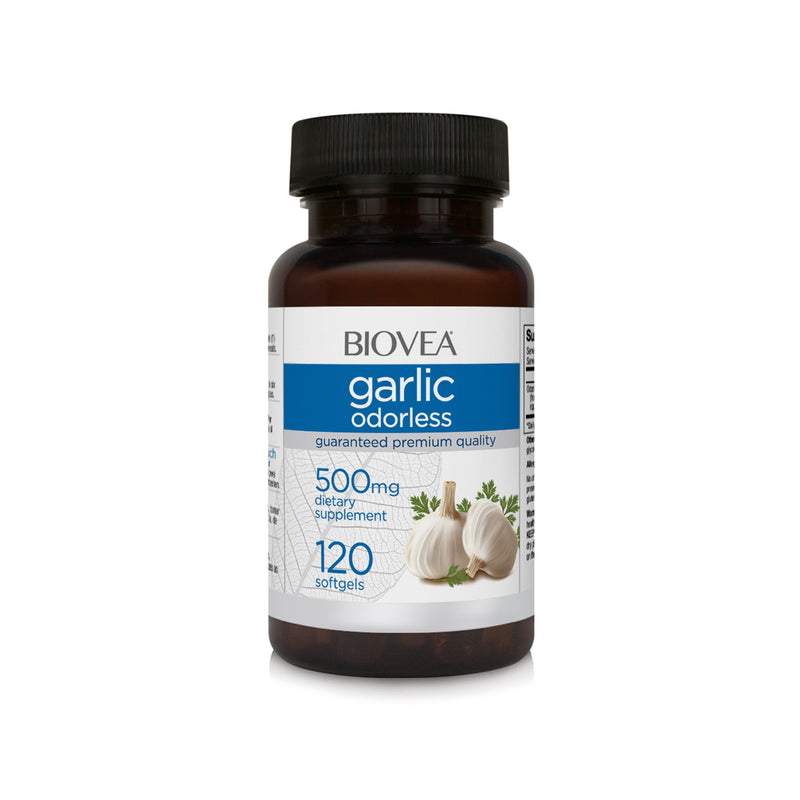 Biovea Garlic Odorless (500mg) - 120 Softgels