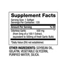 Biovea Garlic Odorless (500mg) - 120 Softgels