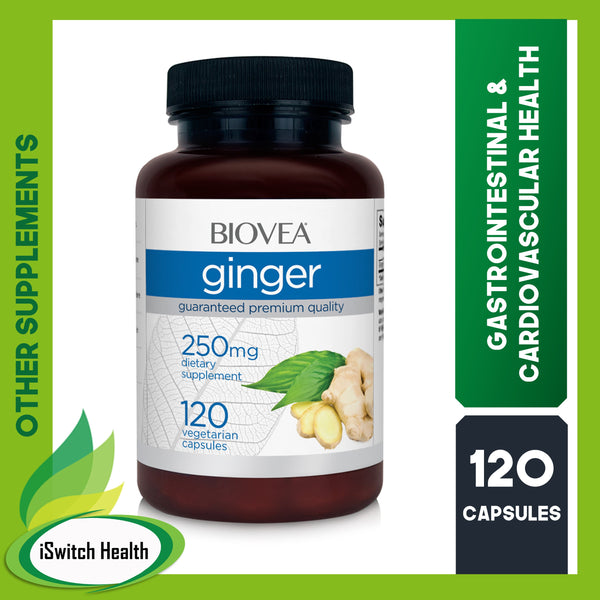 Biovea Ginger (250mg) - 120 Capsules