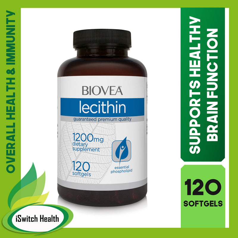 Biovea Soy Lecithin (1200mg) - 120 Softgels