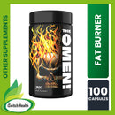 JNX SPORTS THE OMEN! CAUTION. EXTREME BURN - 100 CAPSULES