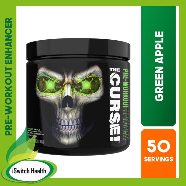 JNX Sports The Curse - 50 Servings - Green Apple | Pre workout supplement