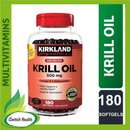 KIRKLAND SIGNATURE KRILL OIL | 500MG | 180 SOFTGELS
