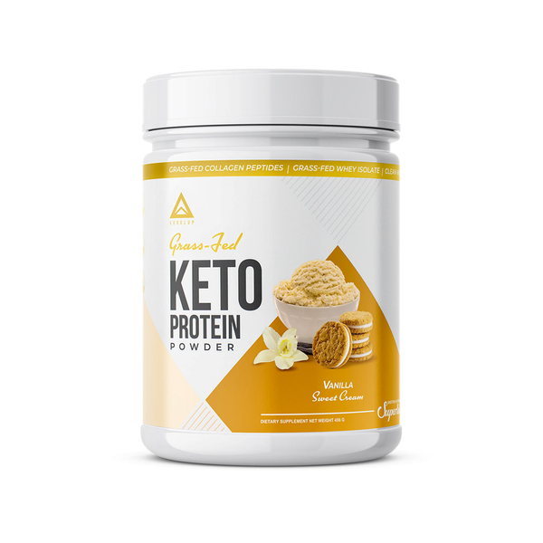 LevelUp Nutra Grass Fed Keto Creamer With Collagen - 24 Servings