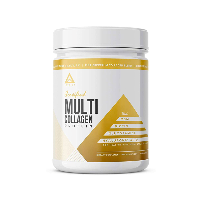 LevelUp Nutra Fortified Multi Collagen Powder Unflavored - 50 Servings