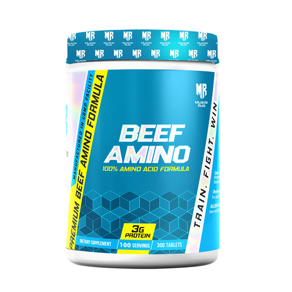 Muscle Rulz 100% Beef Amino - 300 Tablets