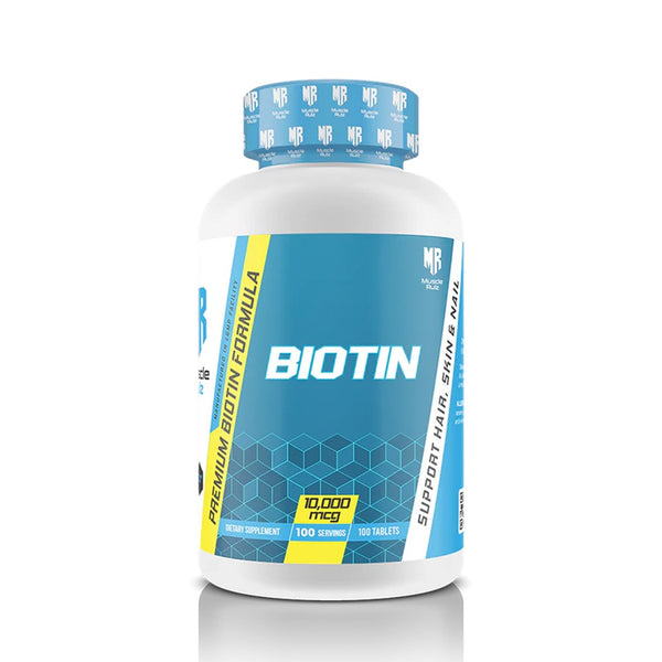 Muscle Rulz - Biotin 10,000MCG - 100 Tablets