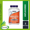 Now Foods Omega-3 Fish Oil (Molecularly Distilled) - 200 Softgels