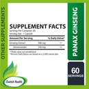 Muscle Rulz Panax Ginseng Highest Potency Boost Energy Immune System Cognitive Function and Focus