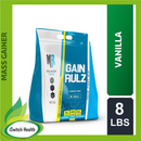 GAIN RULZ PREMIUM WEIGHT GAINER PROTEIN FORMULA - 8.1LBS  MUSCLE RULZ