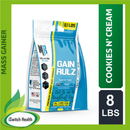 GAIN RULZ PREMIUM WEIGHT GAINER PROTEIN FORMULA - 8.1LBS  MUSCLE RULZ