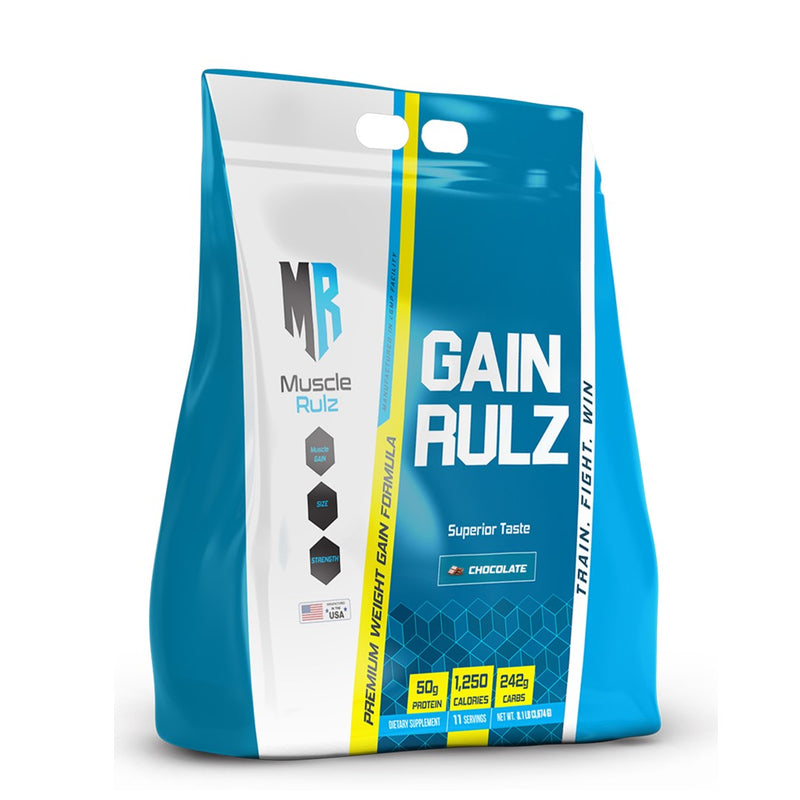 Muscle Rulz Gain Rulz Premium Weight Gainer Protein Formula - 8.1lbs