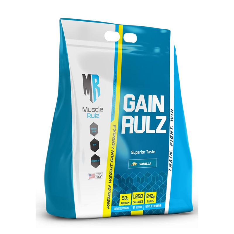 Muscle Rulz Gain Rulz Premium Weight Gainer Protein Formula - 8.1lbs