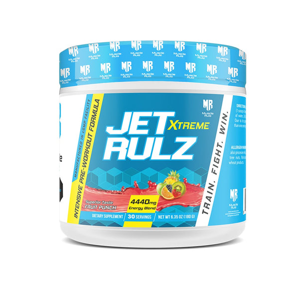 Muscle Rulz Jet Rulz Xtreme Pre Workout - Fruit Punch - 30 Servings