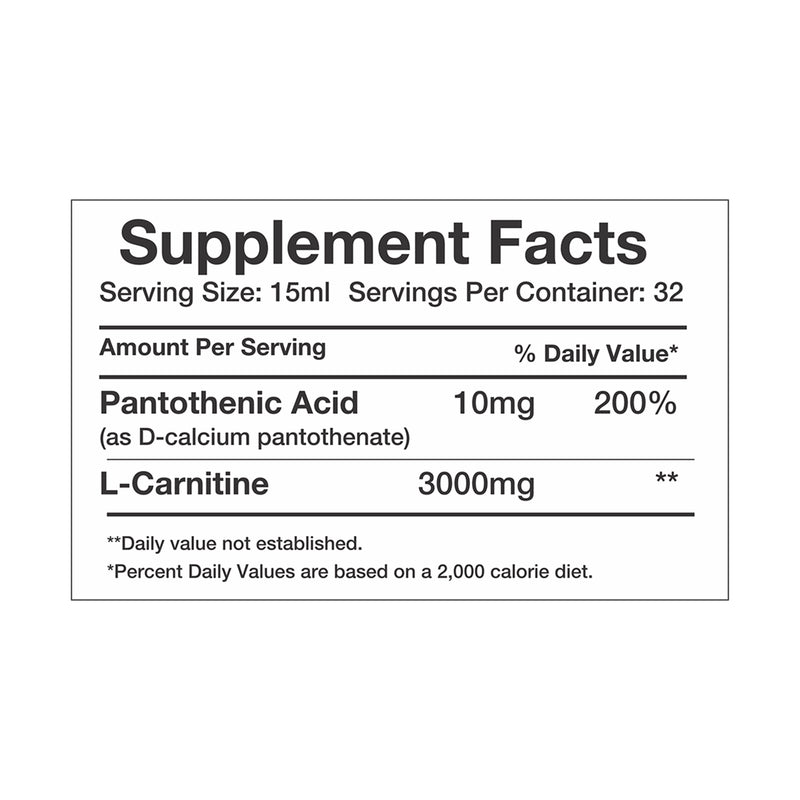 Muscle Rulz L-Carnitine Liquid - 3000mg - 32 Servings