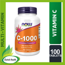 Now Foods Vitamin C-1000 With Rose Hips (1000mg) - 250 Tablets
