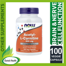 Now Food Acetyl-L Carnitine - 100 Veggie Capsules