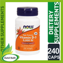 Now Foods Vitamin D-3 (5,000 IU) - 240 Softgels