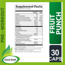 Rule 1 R1 Roar 30 Servings ,, 315g. | Fruit Punch | Pre-Workout | Boost Energy & Power. RULE 1 R1