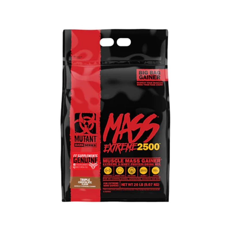 Mutant Mass Extreme 2500 Triple Chocolate - 20lbs & 22lbs