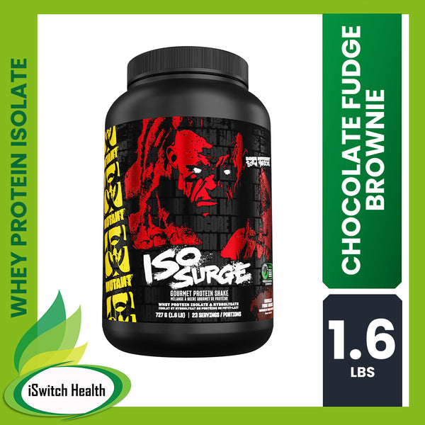 MUTANT ISO SURGE - WHEY PROTEIN ISOLATE & HYDROLYSATE - 1.6LBS - CHOCOLATE FUDGE BROWNIE