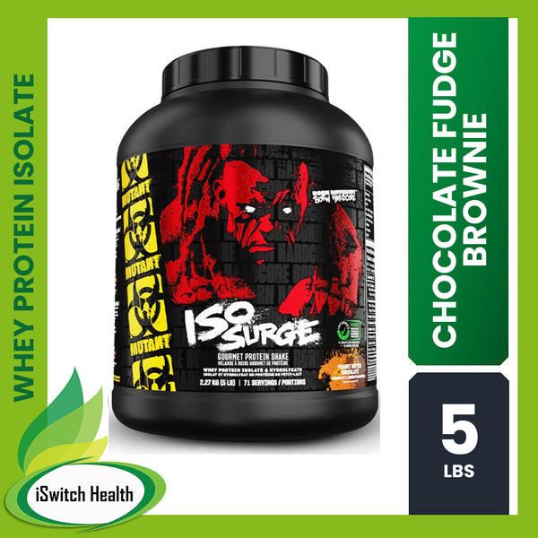 MUTANT ISO SURGE - WHEY PROTEIN ISOLATE & HYDROLYSATE - 5LBS - CHOCOLATE FUDGE BROWNIE