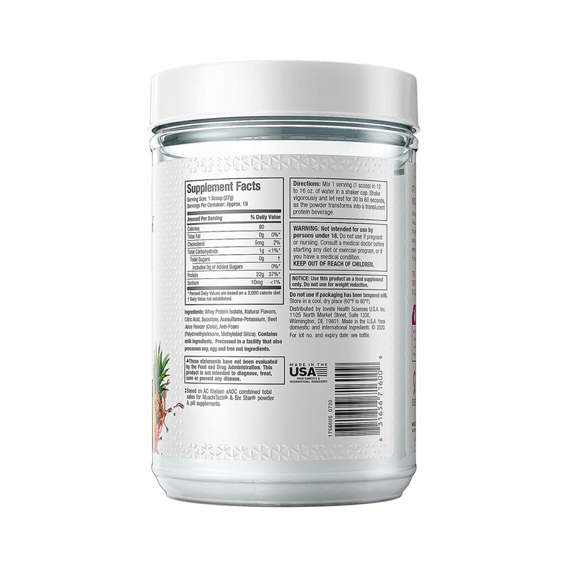 MuscleTech Iso Whey Clear - 19 Servings