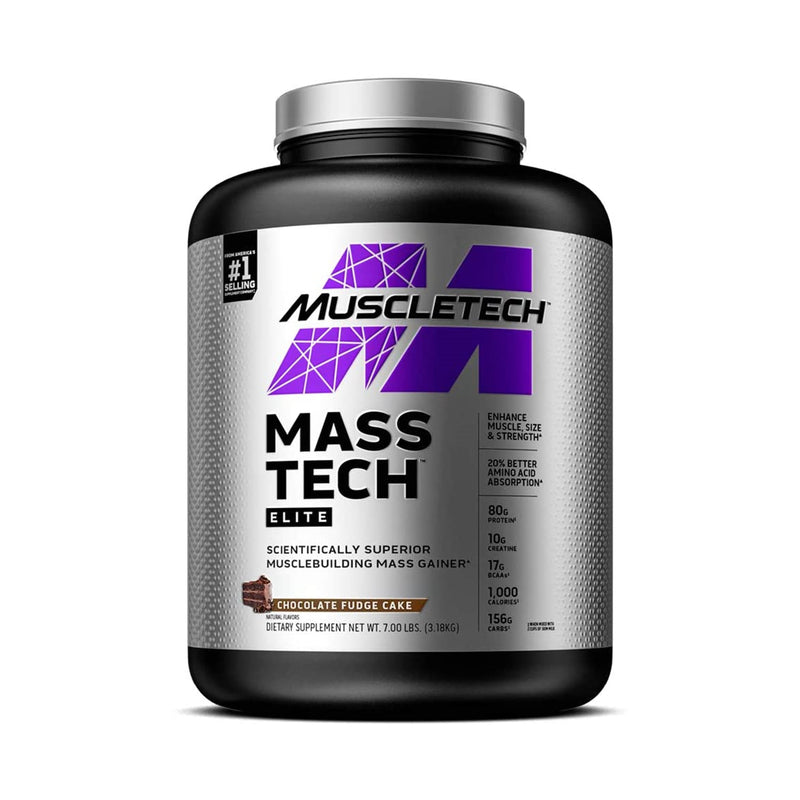 MuscleTech Mass Tech Elite Chocolate Fudge Cake - 7lbs