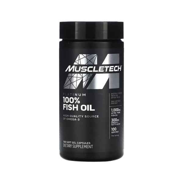 MuscleTech Platinum 100% Omega Fish Oil - 100 Softgels