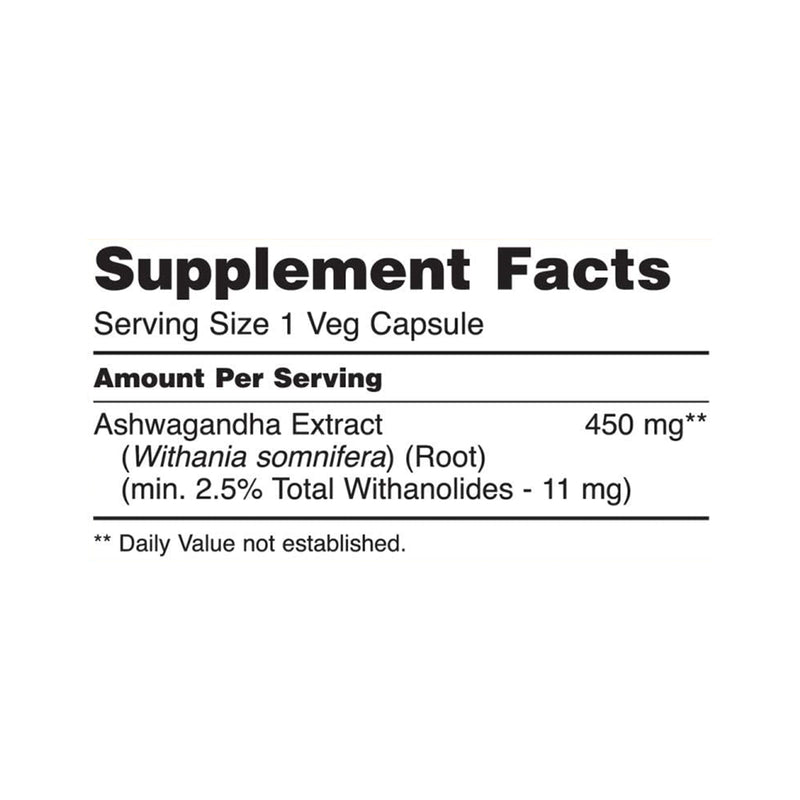 Now Foods Ashwagandha Extract (450mg) - 90 Veggie Capsules