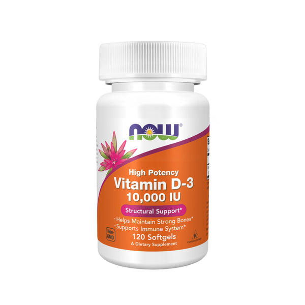 Now Foods Vitamin D-3 (10,000 IU) - 120 Softgels