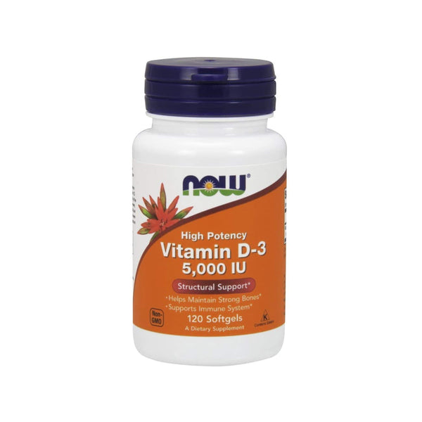 Now Foods Vitamin D-3 (5,000 IU) - 120 Softgels