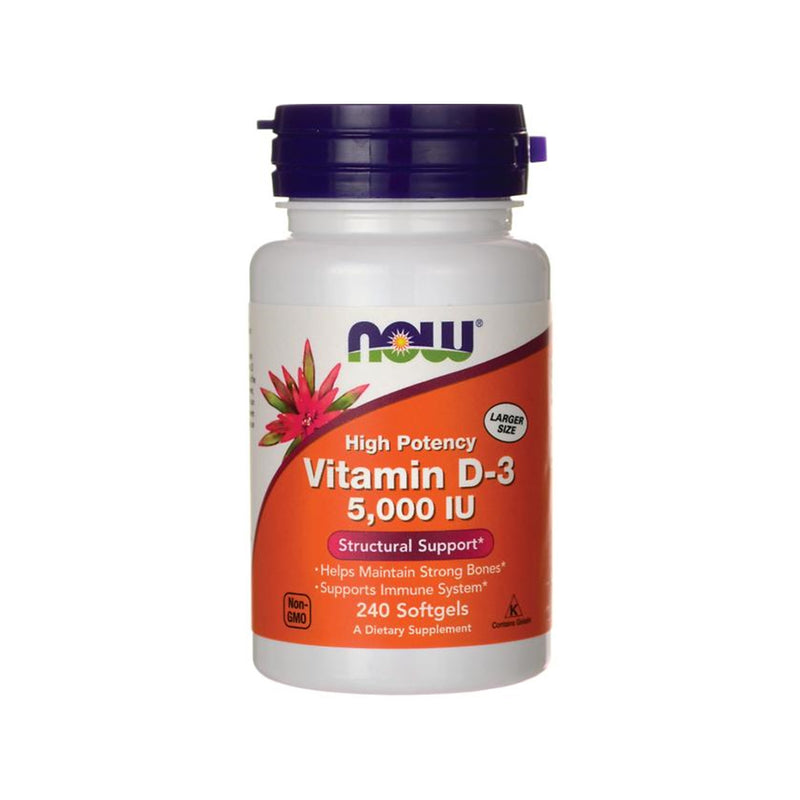 Now Foods Vitamin D-3 (5,000 IU) - 240 Softgels