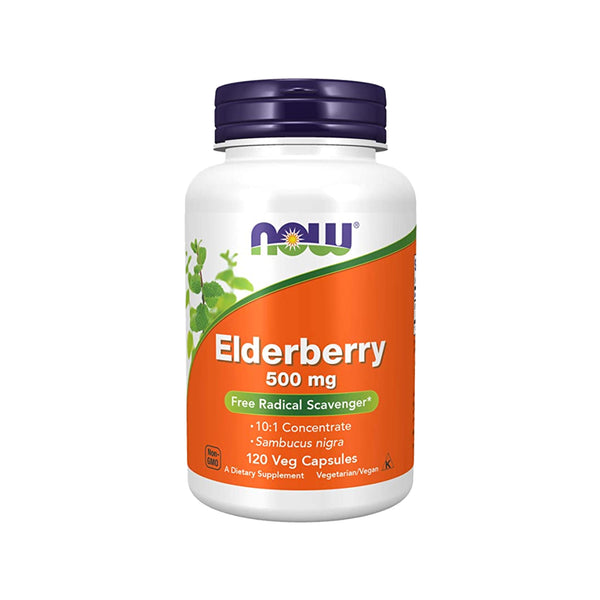 Now Foods Elderberry - 500mg - 120 Veggie Capsules