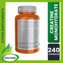 NOW FOODS CREATINE MONOHYDRATE (750MG) - 240 CAPSULES
