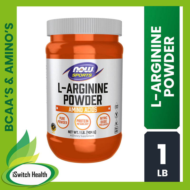 NOW FOODS L-ARGININE POWDER (AMINO ACIDS) - 1LB /454GRAMS