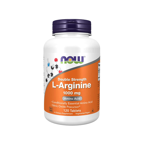 Now Foods L-Arginine Double Strength (1000mg) - 120 Tablets