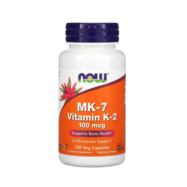 Now Foods MK-7 Vitamin K-2 (100mcg) - 120 Veggie Capsules