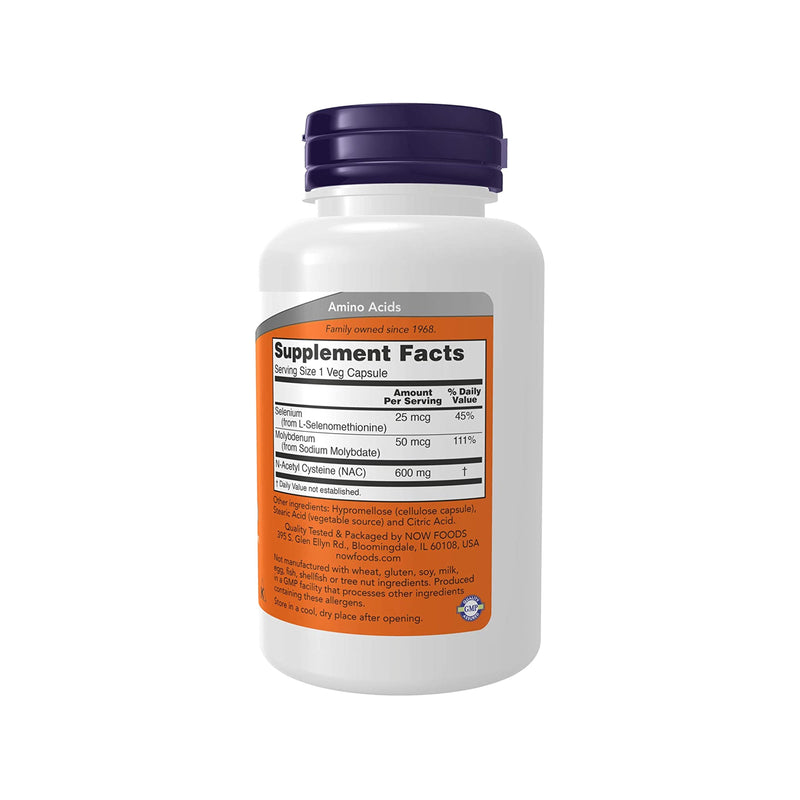 Now Foods NAC (N-Acetyl Cysteine) 600 Mg - 100 Vcaps