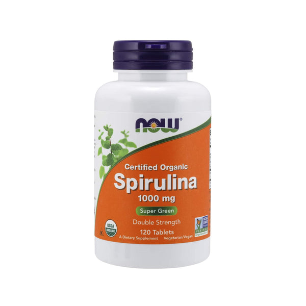 Now Foods Spirulina Organic Superfood (1000mg) - 120 Tablets