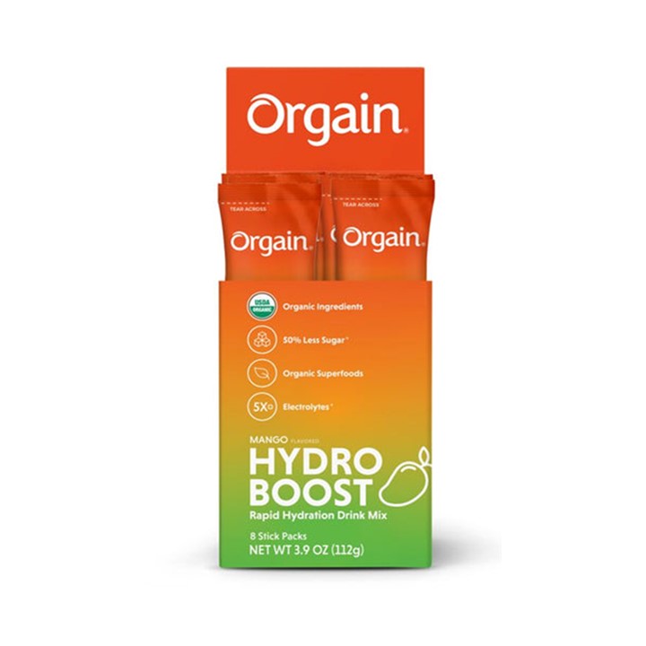 Orgain Organic Hydroboost Rapid Hydration Drink Mix - 8 Stick Packs